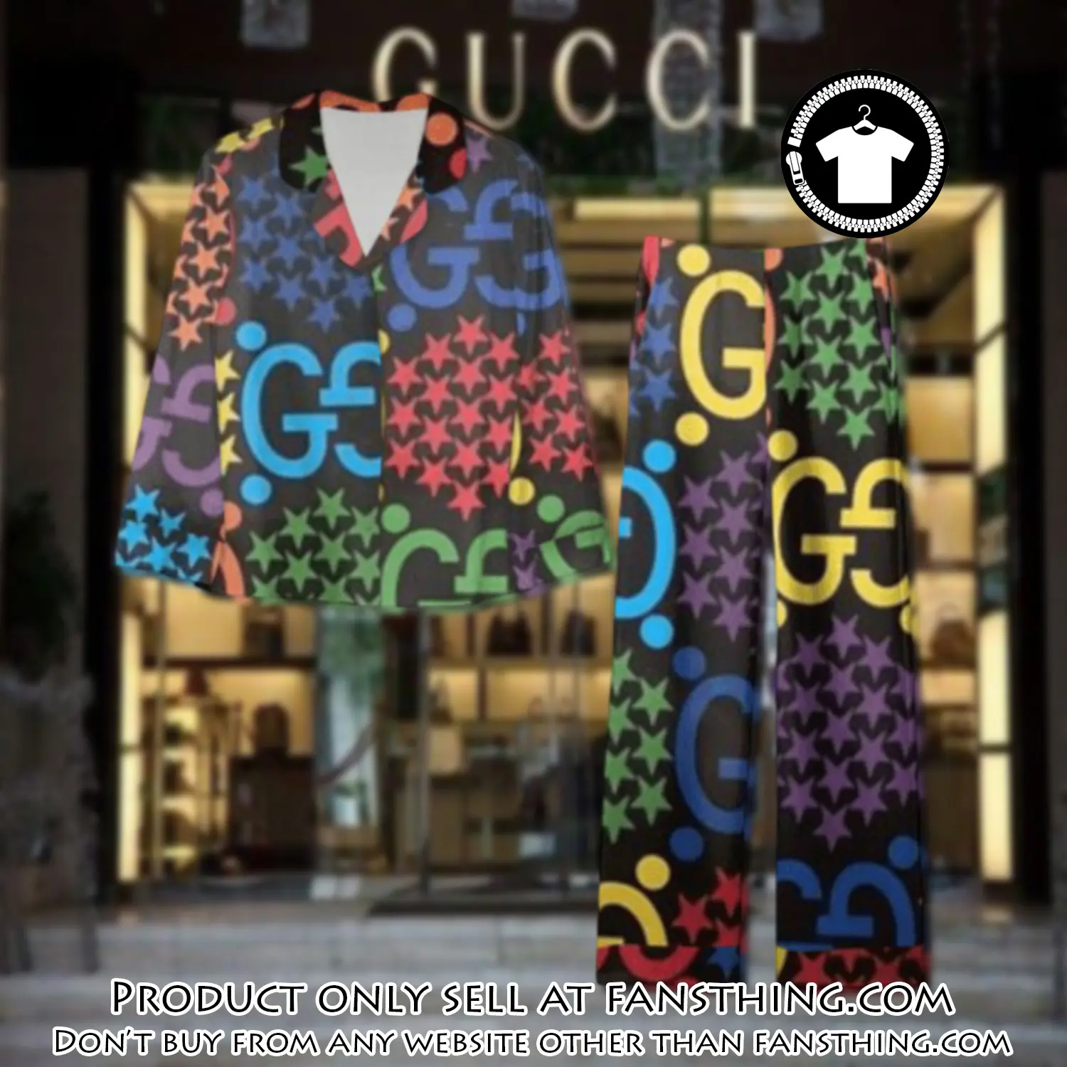 Trending luxury gc satin pajama set pjs1059 fst0729556